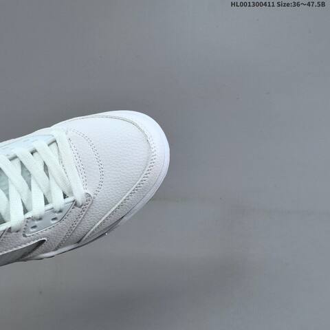 Jordan Air Jordan 5 Retro White Metallic Silver Ice Blue 36 47 5 Basketball - Unisex (BS-66240)