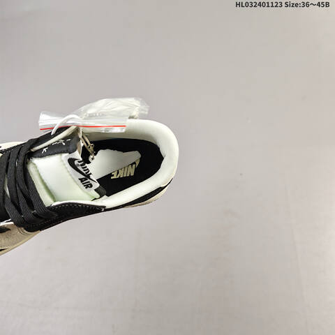 Nike Air Jordan 1 Black White Cream EU 36 45 Basketball - Unisex BS-63218