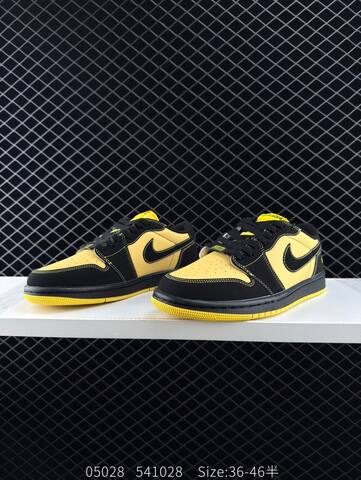 Jordan Air Jordan 1 Low IB8836 007 Black Yellow Grey EU 36-46 Sneaker - Unisex BS-81289