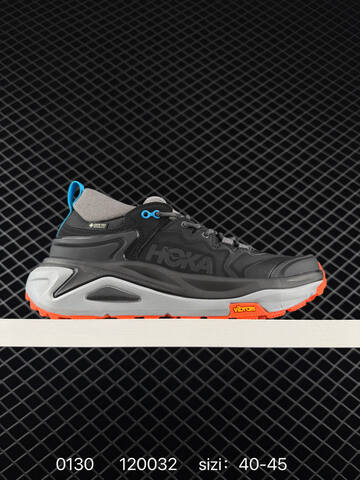 HOKA ONE ONE KAHA 3 HIGH GTX Black Grey Blue Orange EU 40-45 Trail Shoe Trail Running Sneakers Men s BS-86305