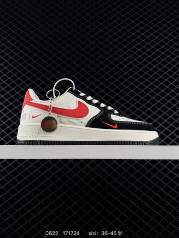 Nike Air Force 1 07 Off White Black Red EU 36-45 Sneaker - Unisex (BS-70659)