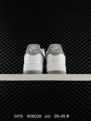 Nike Air Force 1 07 White With Medium Grey Accents EU 39-45 Half Sizes Available Lifestyle - Unisex BS-72089