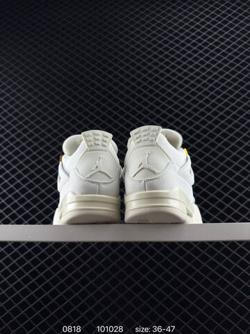 Jordan Air Jordan 4 Retro White Sail Gold EU 36-47 Basketball Shoe - Unisex BS-80885