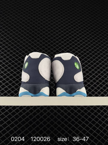 Jordan Air Jordan 13 414571 104 White Dark Navy Blue Light Blue EU 36-47 Basketball Shoe - Unisex BS-79719
