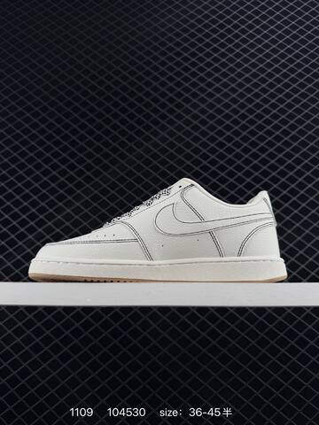 Nike Court Vision Low Sail Black Red Gum EU 36-45 Casual - Unisex (BS-74281)