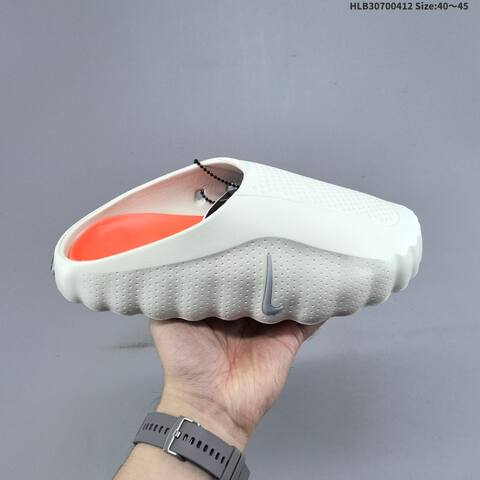 Nike 001 HQ4307 Black White Grey Orange EU 40-45 Slides - Men s BS-60804
