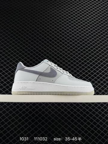 Nike Air Force 1 07 Light Grey White 35-45 5 Lifestyle - Unisex (BS-74455)