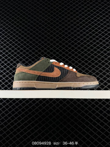 Nike SB Dunk Low Brown Tan Olive Black White EU 36-46 Skate - Unisex (BS-69871)