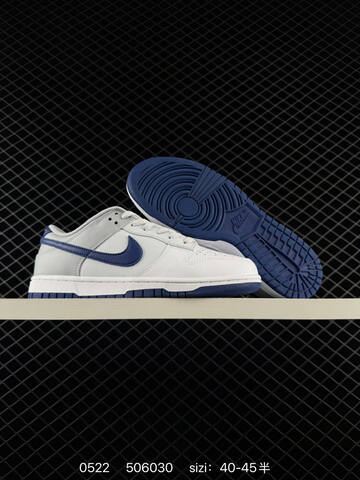 Nike Dunk Low White Grey Navy Blue EU 40-45 Skate - Men's (BS-71294)