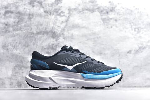 HOKA Mafate X Black White Blue Trail Shoe Trail Running Sneakers BS-59416