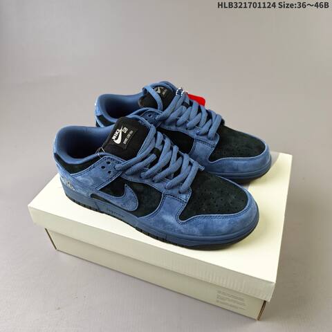 Nike SB Dunk Low Pro Supreme Purple Grey Black Blue EU 36-46 Skate Shoe - Unisex BS-63137