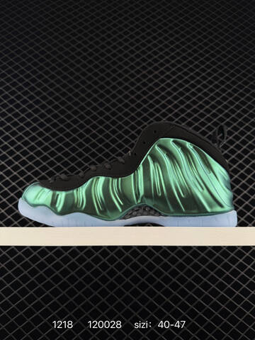 Nike Foamposite One 624041-701 Metallic Green Black EU 40-47 Basketball - Men's (BS-73618)