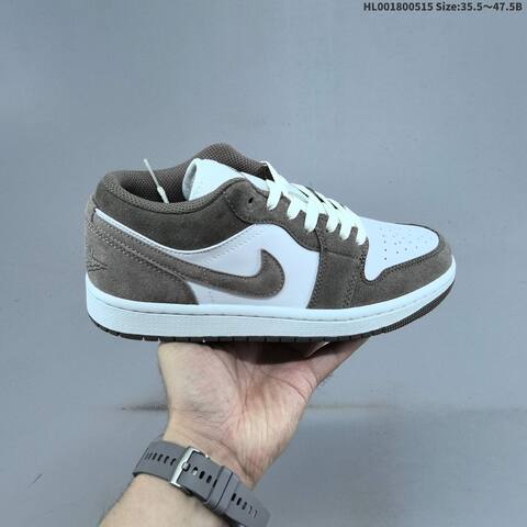 Jordan Air Jordan 1 Low White Grey 35 5 47 5 Casual - Unisex (BS-65955)