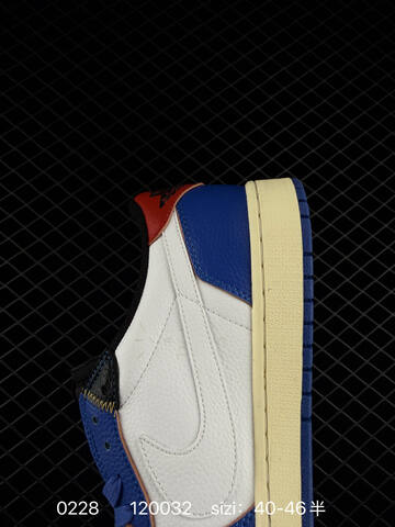 Jordan Air Jordan 1 Low Travis Scott Reverse Mocha 3 0 White Blue Red Cream Black EU 40-46 Sneaker - Men s BS-79703