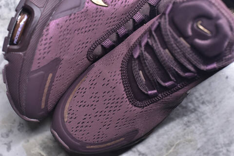 Nike Air Max 270 Premium IO9884-501 Plum Dark Purple Metallic Gold Running Shoe BS-59815