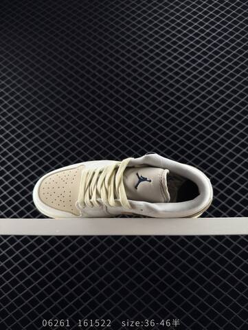 Jordan Air Jordan 1 Low Premium White Yellow Grey Red Black EU 36-46 Sneaker - Unisex (BS-81143)