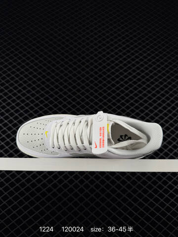 Nike Air Force 1 07 White Grey Volt Yellow EU 36-45 5 Lifestyle - Unisex (BS-73537)