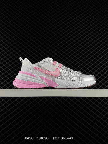 Nike V2K Run White Metallic Silver Pink Brown EU 35 5-41 Lifestyle - Unisex (BS-71856)