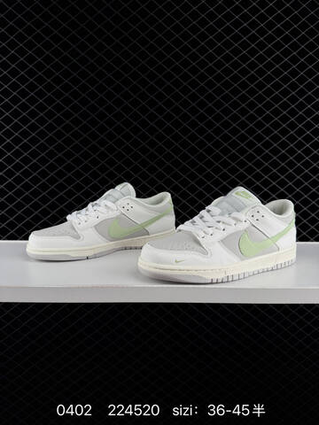 Nike Dunk Low White Light Grey Light Green Sail EU 36-45 Skate - Unisex (BS-72339)