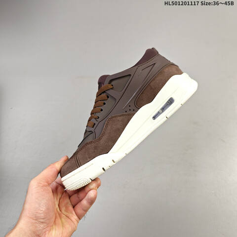 Jordan Air Jordan 4 RM White Grey Black Yellow And Brown Dark Brown Cream EU 36-45 Lifestyle - Unisex (BS-63579)