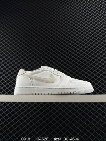 Jordan Air Jordan 1 Low White Grey Black EU 36-46 Sneaker - Unisex (BS-80685)