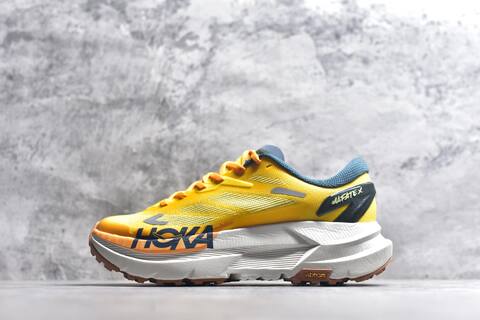 HOKA Mafate X Yellow Orange Blue White Trail Shoe Trail Running Sneakers (BS-59417)