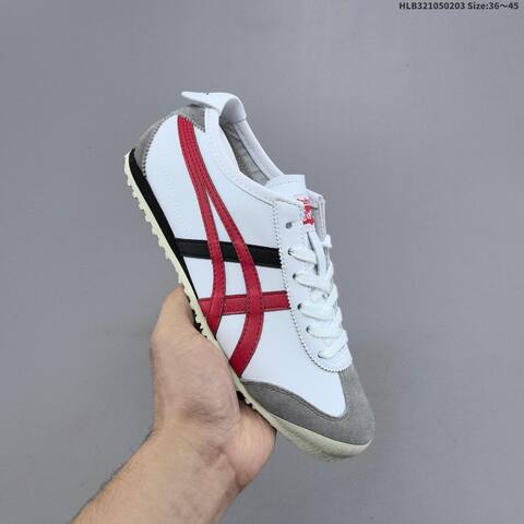 Onitsuka Tiger Mexico 66 White Grey Red Black Cream EU 36-45 Sneaker Casual Sneakers - Unisex BS-69022