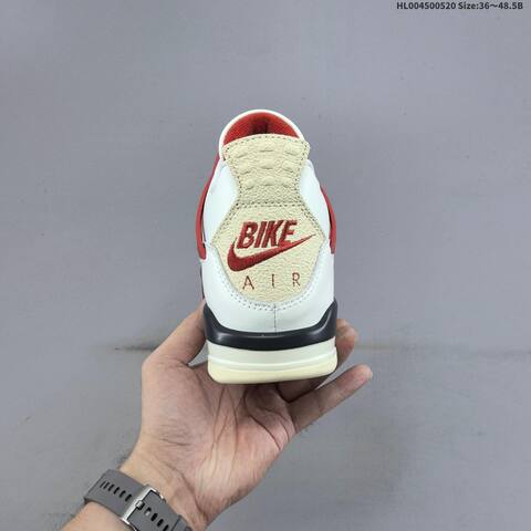 Jordan Air Jordan 4 Sail Cinnabar White Black 36-48 5 Basketball - Unisex (BS-65912)