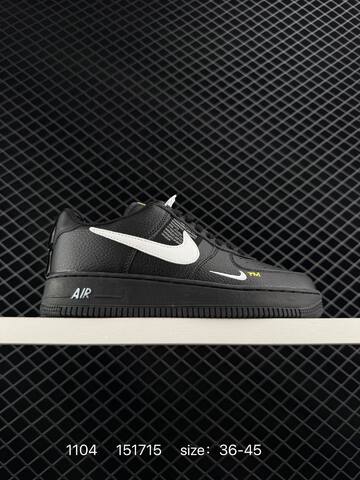 Nike Air Force 1 07 White Black 36-45 Casual - Unisex (BS-74370)