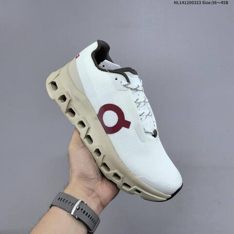 On Cloudmonster Void Year Of The Horse White Cream Burgundy Dark Brown EU 36-45 Running Shoe Running Sneakers - Unisex (BS-69663)