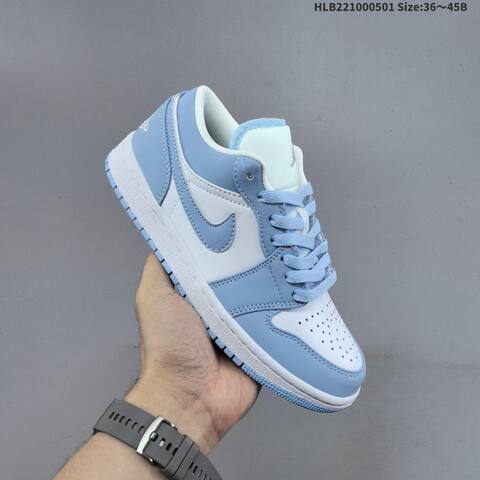 Jordan Air Jordan 1 Low Aluminum White Navy EU 36 45 Casual - Unisex BS-66059