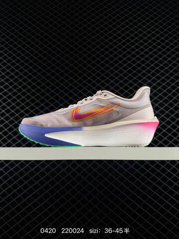 Nike Zoom Fly 6 Light Pink Base With Multicolor Accents Pink Orange Green Blue Purple White EU 36-45 Half Sizes Available Running - Unisex (BS-71978)