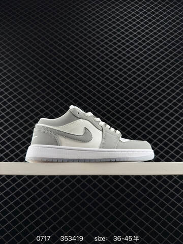 Jordan Air Jordan 1 Low Black White Grey EU 36-45 Sneaker - Unisex (BS-81049)