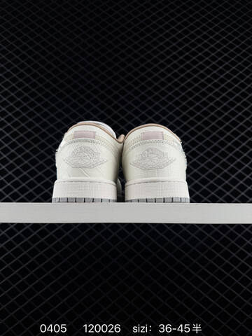 Jordan Air Jordan 1 Low Soft Pearl Sail Grey Light Brown Silver EU 36-45 Sneaker - Unisex BS-79547