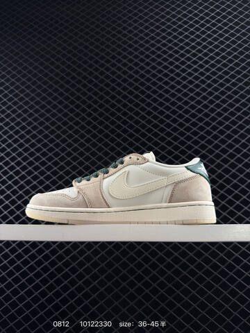 Jordan Air Jordan 1 Low Sail Beige Dark Green Off White EU 36-45 Sneaker - Unisex BS-80928