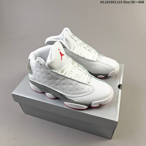 Jordan Air Jordan 13 Black White Red 36 46B Basketball - Women's (BS-63458)
