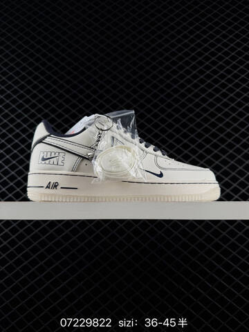 Nike Air Force 1 07 LV8 Off White Dark Navy EU 36-45 Skate - Unisex (BS-70128)
