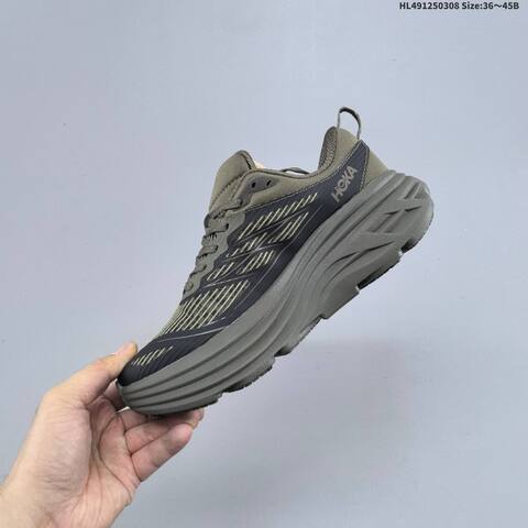 HOKA ONE ONE Bondi 8 TS CAGED TPU Black Grey EU 36-45 Running Shoe Running Sneakers - Unisex (BS-69384)