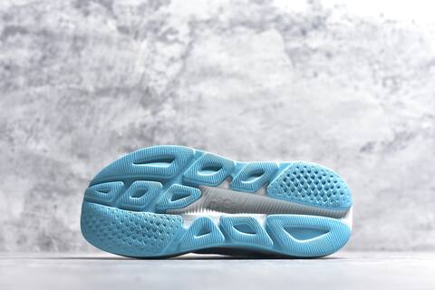 HOKA Rincon 4 White Light Blue Rose Gold Running Shoe Running Sneakers (BS-59413)