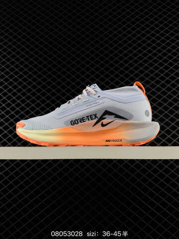 Nike Pegasus Trail 5 GORE-TEX Light Grey Orange Cream Black EU 36-45 - Unisex (BS-69938)