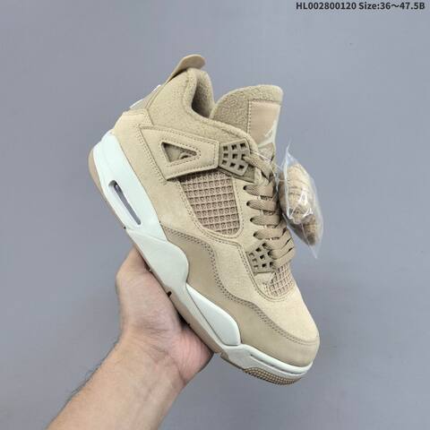 Jordan Air Jordan 4 Retro Tan Beige EU 36-47 5 Basketball - Unisex (BS-66915)
