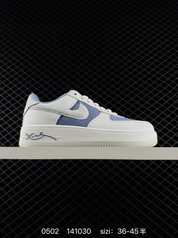 Nike Air Force 1 White Blue EU 36-45 Lifestyle - Unisex (BS-71729)