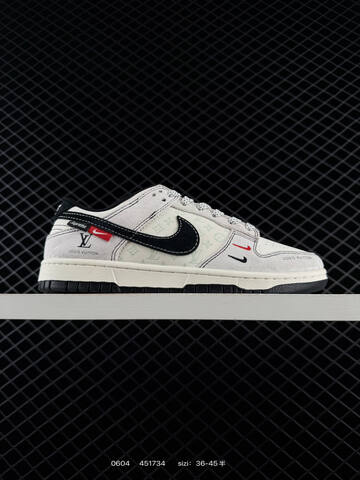 Nike SB Dunk Low Off White Black Grey Red EU 36-45 Skate - Unisex (BS-70975)