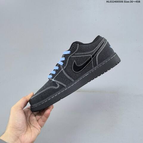 Jordan Air Jordan 1 Low Black University Blue EU 36-45 Casual - Unisex (BS-66023)
