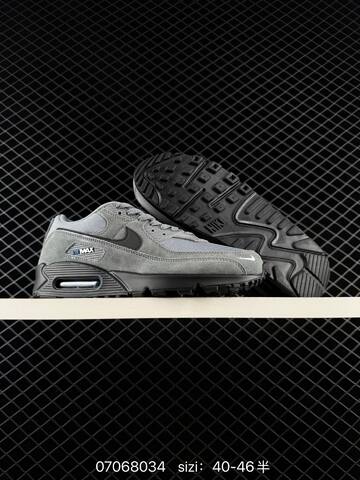Nike Air Max 90 Grey Black Blue EU 40-46 Lifestyle - Men's (BS-70375)
