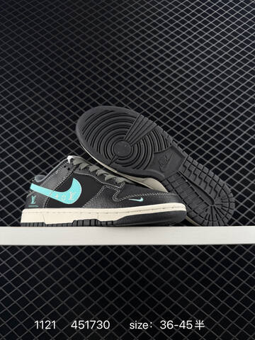 Nike SB Dunk Low White Cream Gold And Black Turquoise Variants EU 36-45 Skate - Unisex (BS-74082)