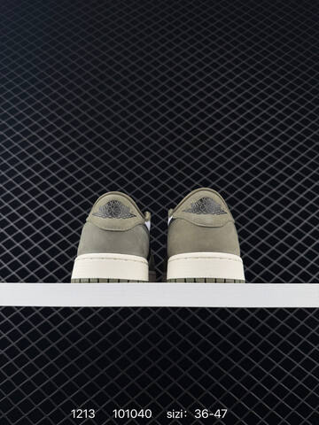 Jordan Air Jordan 1 Low White Olive Black Sail EU 36-47 Sneaker - Unisex (BS-80072)