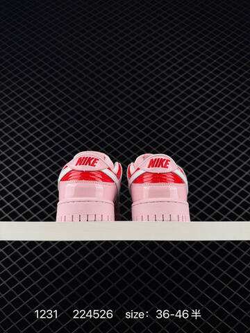 Nike Dunk Low Pink Red White EU 36-46 5 Skate - Unisex BS-73377