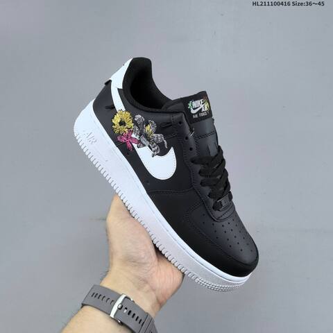Nike Air Force 1 07 Black White Yellow Pink Gray EU 36-45 Sneaker - Unisex BS-60706