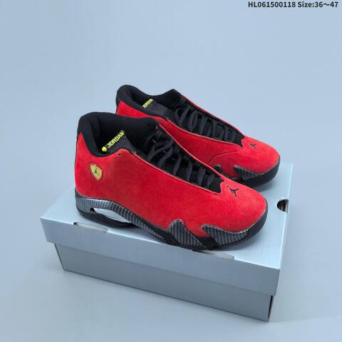 Jordan Air Jordan 14 Retro Black White Red EU 36-47 Basketball - Unisex (BS-66927)